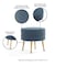 Manhattan Comfort Bailey Ottoman in Blue with Gold Feet, 2PK 2-OT003-BL - alternate 5